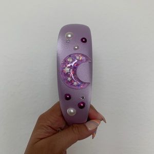 Puffy lilac headband